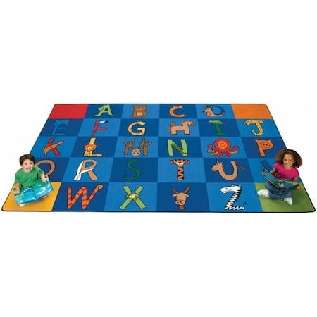 Carpets For Kids Carpets For Kids 5534 A to Z Animals 8.33 ft. x 13.33 ft. Rectangle Carpet 5534